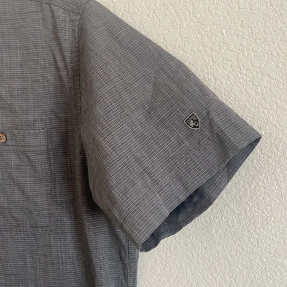 KUHL Men's Gray Short Sleeve Shirt Size M - Picture 3 of 6